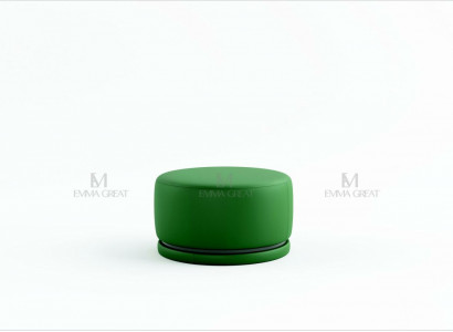 Luxury Ottoman Design Living Room Pouf Footstool Seat Side Leather Modern New